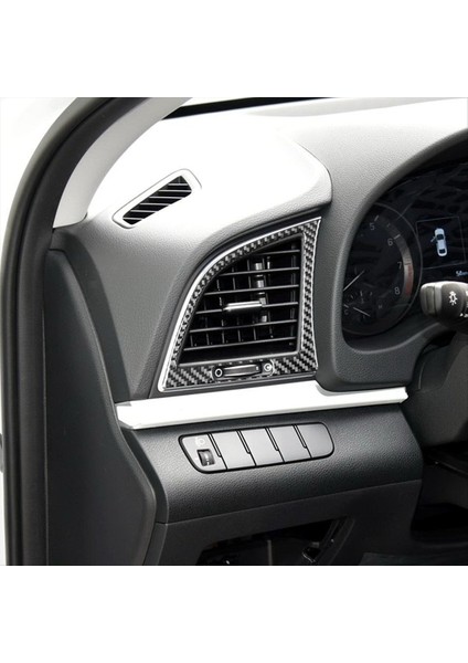 Hyundai Elantra Için Yumuşak Karbon Fiber 2017 2018 2019 2020 Araba Gösterge Tablosu Yan Hava Outlet Paneli Kapak Trim Aksesuarları (Yurt Dışından) fırsatları