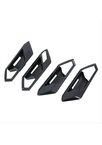 Vw T-Roc Için 2018-2024 Karbon Fiber Araba Iç Kapı Kolu Kase Kapağı Kaplama Döşeme Aksesuarları (Yurt Dışından)