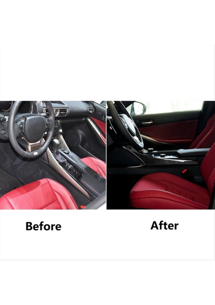 Lexus Için IS250 IS200T IS300 IS350 2013-2019 Karbon Fiber Merkez Konsol Yan Dişli Vites Çerçevesi Kapak Trim Aksesuarları (Yurt Dışından) modelleri