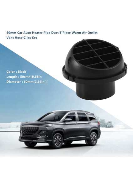 60MM Araç Otomatik Isıtıcı Boru Kanalı T Parçası Sıcak Hava Çıkış Havalandırma Hortum Klipsleri Park Edecisi Webasto Eberspacher (Yurt Dışından) fırsatları