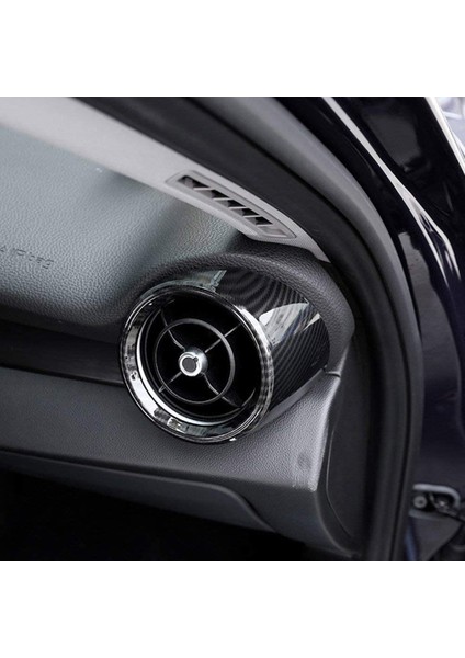 Alfa Romeo Giulia 2017-2020 Için Ön Taraftaki Klima Havalandırma Çıkış Kapağı Çerçeve Döşeme Aksesuarları, Abs Karbon Fiber (Yurt Dışından) fırsatları