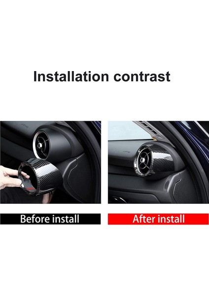 Alfa Romeo Giulia 2017-2020 Için Ön Taraftaki Klima Havalandırma Çıkış Kapağı Çerçeve Döşeme Aksesuarları, Abs Karbon Fiber (Yurt Dışından) indirimleri