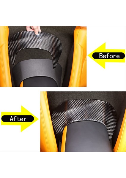 Corvette C7 Için 2014-2019 Yumuşak Karbon Fiber Otomobil Merkezi Kontrol Koltuk Kutusu Arka Panel Kapak Trim Sticker Aksesuarları (Yurt Dışından) modelleri