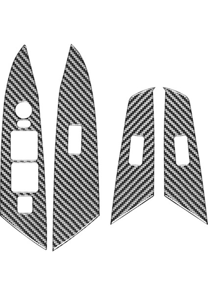 Mazda Için Karbon Fiber 3 2010-2013 Araba Penceresi Asansör Anahtarı Panel Kapak Çıkartma Trim Aksesuarları Lhd (Yurt Dışından)