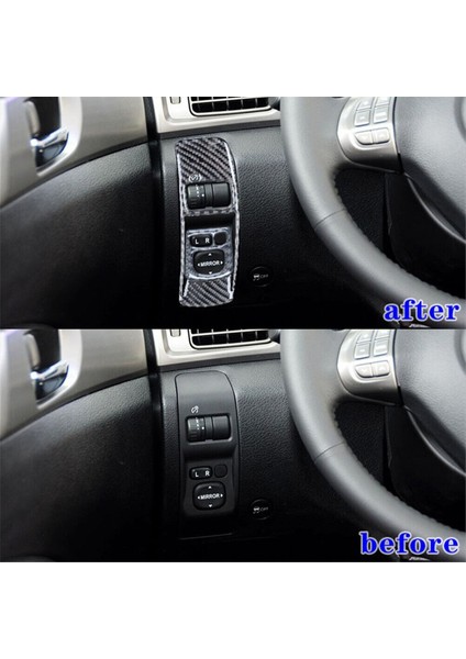 Subaru Forester Için 2009-2012 Yumuşak Karbon Fiber Araç Far Kontrol Anahtarı Kapak Trim Sticker Aksesuarları (Yurt Dışından) fiyatları