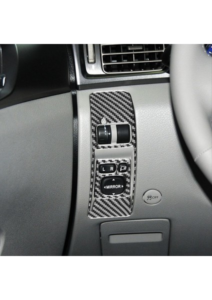 Subaru Forester Için 2009-2012 Yumuşak Karbon Fiber Araç Far Kontrol Anahtarı Kapak Trim Sticker Aksesuarları (Yurt Dışından) fırsatları