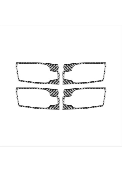 Bmw 5 Serisi E60 2004-2007 Karbon Fiber Araba Iç Kapı Kolu Kase Kapağı Kaplama Etiketi Iç Aksesuarları (Yurt Dışından)