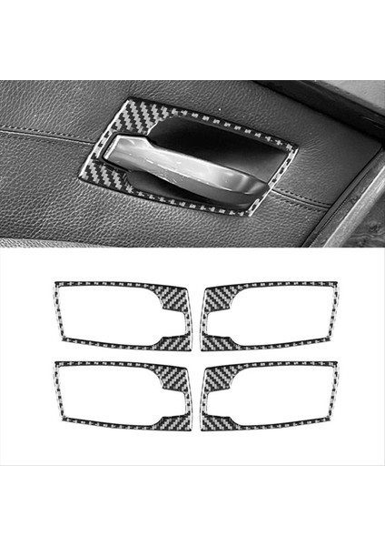 Bmw 5 Serisi E60 2004-2007 Karbon Fiber Araba Iç Kapı Kolu Kase Kapağı Kaplama Etiketi Iç Aksesuarları (Yurt Dışından) modelleri
