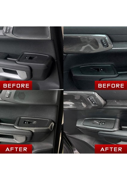 1set Abs Rhd Pencere Cam Asansör Trim Anahtar Düğmesi Panel Çerçevesi Ford Ranger Everest Için Iç Dekoratif 2023 (Yurt Dışından) indirimleri