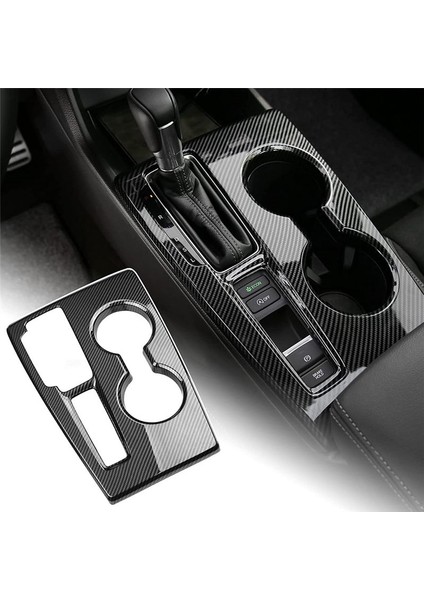 Araba Dişli Paneli Dişliler Vites Düğmesi Kapağı Kaplama Honda Civic Için 11TH 2022 2023 Aksesuarlar - Abs Karbon Fiber (Yurt Dışından) fiyatları