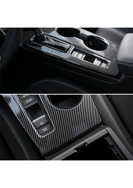 Araba Dişli Paneli Dişliler Vites Düğmesi Kapağı Kaplama Honda Civic Için 11TH 2022 2023 Aksesuarlar - Abs Karbon Fiber (Yurt Dışından) indirimleri
