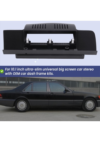 10 Inç Araba Çerçevesi Fasya Adaptörü Android Radyo Dash Takım Paneli Kiti Sınıf W140 1991-1998 Lhd (Yurt Dışından) fırsatları