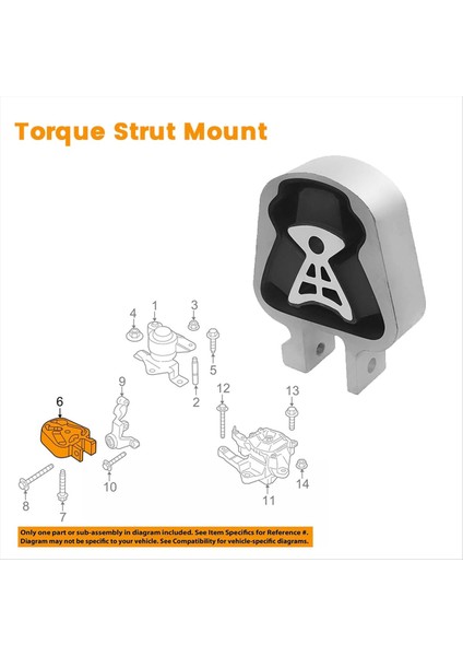 DP5Z-6068-ARKA Motor Montaj Tork Sınırter Strut Ford Edge Fusıon Lıncoln Mkz 2013-2021 DP5Z6068A (Yurt Dışından) indirimleri
