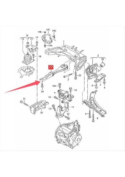 Vw Polo Skoda Fabia Roomster Seat Cordoba Motor Montajı 6Q0199851AM 6Q019851AH 2006-2015 Braket Destek Aksesuarları (Yurt Dışından) modelleri