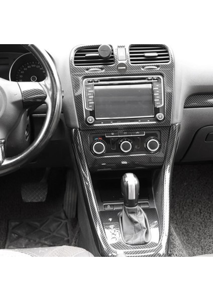 2pcs Karbon Fiber Merkezi Havalandırma Radyosu A/c Konsol Paneli Kapak Golf 6 Mk6 2008-2012 Dekorasyon Aksesuarları (Yurt Dışından) indirimleri