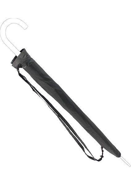 Yağmur şemsiyesi 16 Tel Bastonlu Siyah Şemsiye Özel Yumuşak saplı ve taşıma Kılıflı modelleri