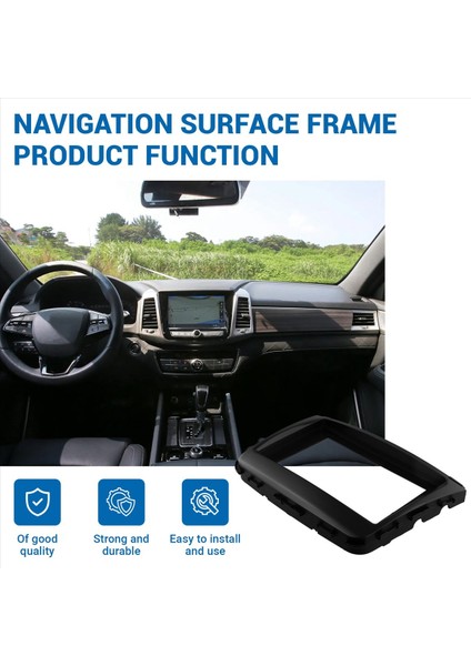 9 Inç Araba Radyo Çerçevesi Ssangyong Rexton 2018 Kurulum DVD Gps Mp5 Fasya Düzlem Çerçevesi Çizgi Kiti (Yurt Dışından) fırsatları