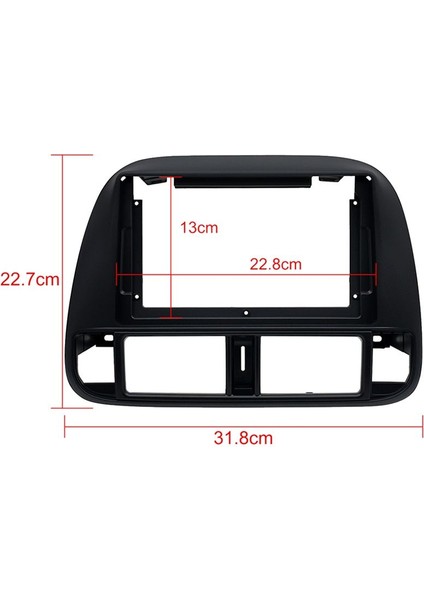 Honda Civic (Ej/ek/em) Için 9 Inç 2 Dın Araba Stereo Radyo Fasyası (Ej/ek/em) 1995-2001 Video Mp5 Oyuncu Panel Çerçevesi Çizgi Montaj Kiti Lhd (Yurt Dışından) indirimleri