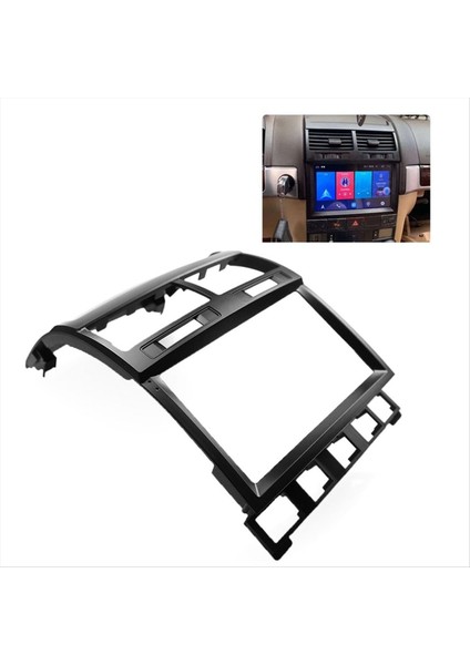 9 Inç Araba Çizgi Montaj Kurulumu Çift Din DVD Çerçeve Trim Kiti Fasya Paneli Vw Volkswagen Touareg 2002-2010 (Yurt Dışından) modelleri