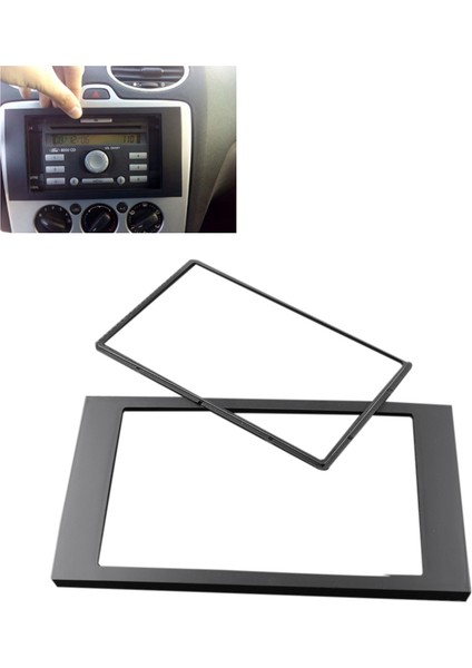 2 Dın DVD Stereo Radyo Gezinme Fasya Paneli Surround Plaka Çerçevesi Adaptörü Ford Focus C-Max S-Max Fiesta Füzyon (Yurt Dışından) fiyatları
