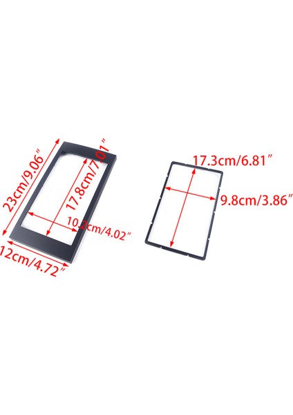 2 Dın DVD Stereo Radyo Gezinme Fasya Paneli Surround Plaka Çerçevesi Adaptörü Ford Focus C-Max S-Max Fiesta Füzyon (Yurt Dışından) modelleri