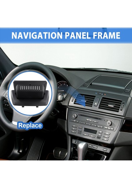 2006-2010 Için Araba Radyo Fasyası Bmw X3 E83 (9 Inç) Android Mp5 Player Dash Pano Panel Çerçevesi Yükle 2 Dın Lhd (Yurt Dışından) fırsatları