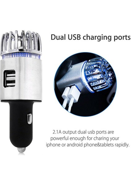 Yeni 2 Araba 1 Araç 2 USB Taze Hava Ionik Arıtıcı Oksijen Çubuğu Ozon Ionizer (Yurt Dışından) fiyatları
