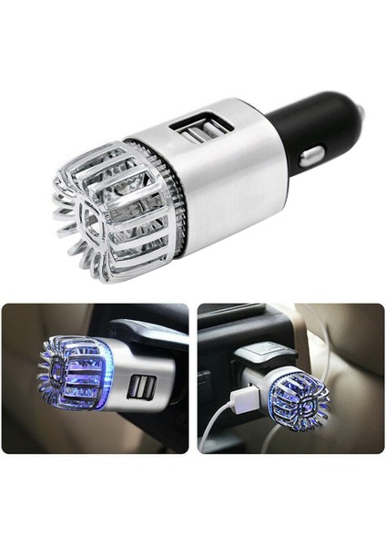 Yeni 2 Araba 1 Araç 2 USB Taze Hava Ionik Arıtıcı Oksijen Çubuğu Ozon Ionizer (Yurt Dışından) modelleri