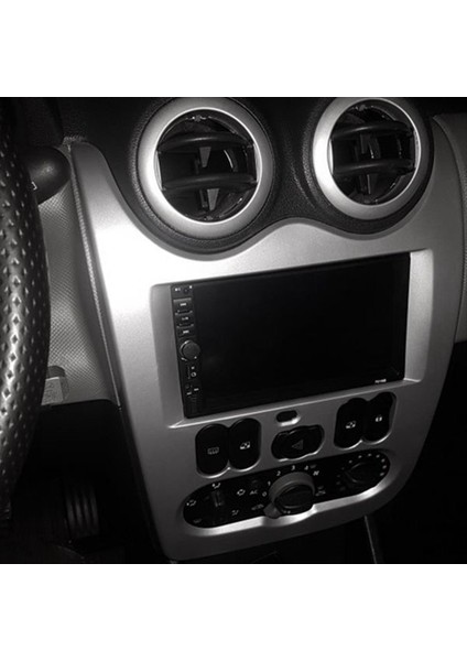 7 Inç Adaptör CD Panel Trim Kiti Çember Çift Din Arabası DVD Radyo Fasya Çerçevesi Renault Logan 2010-2013 Lhd (Yurt Dışından) modelleri