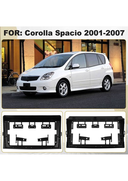 9 Inç Araba Çerçevesi Fasya Adaptörü Android Radyo Çizgi Montaj Paneli Kiti Toyota Corolla Spacio 2001-2007 Lhd (Yurt Dışından) fırsatları