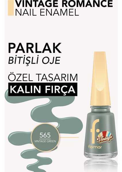 Vintage Romance Yüksek Pigmentli & Parlak Bitişli Oje (Vintage Green) 8682536097598 fiyatları
