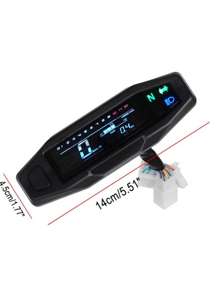 Moto LCD Speedometre Mini Metre Kütük Elektrik Enjeksiyon Karbüratör Enstrümanı Rus KR200 Için Braket ile (Yurt Dışından) fırsatları