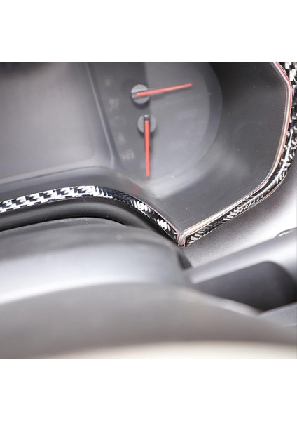 Corvette C7 Için 2014-2019 Yumuşak Karbon Fiber Otomobil Gösterge Tablosu Speedometre Trim Şeritler Çıkartma Aksesuarları (Yurt Dışından) indirimleri