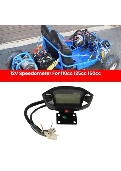 12V Motosiklet Hız Tomberi Takometre 110CC 125CC 150CC 200CC 250CC 250CC Kir Bisiklet Atv Go Kart 4 ​​tekerlek (Yurt Dışından)