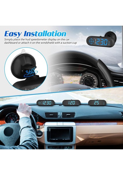 Araba Dijital Gps Hızölçer Araba Başlıyor Ekran Hızölçer Araba Kilometre Sayacı Ön Cam Akıllı Hız Göstergesi Hud Araç Için (Yurt Dışından) fırsatları