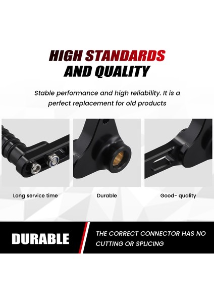 Motosiklet Ayarlanabilir Dişli Vites Kolu Ducati Monster 1200 S R 821 Vites Pedal Ayak Pegs Cnc Alüminyum Siyah (Yurt Dışından) indirimleri