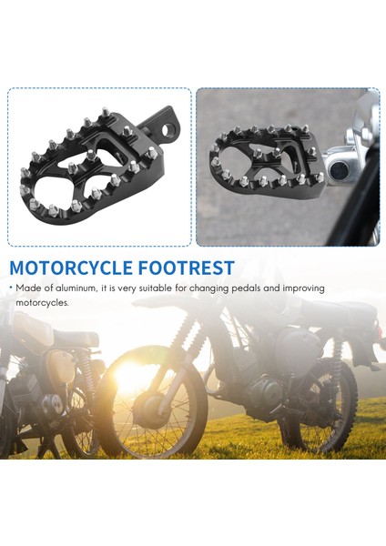 Motosiklet Geniş Ayak Peg Mx Offroad Foot Pegs 360 ° Sportster 883 Fatboy Bobber Motosiklet Aksesuarları (Yurt Dışından) fiyatları