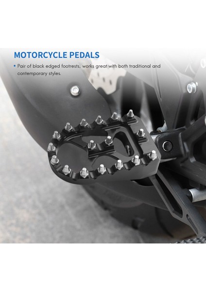 Motosiklet Geniş Ayak Peg Mx Offroad Foot Pegs 360 ° Sportster 883 Fatboy Bobber Motosiklet Aksesuarları (Yurt Dışından) fırsatları