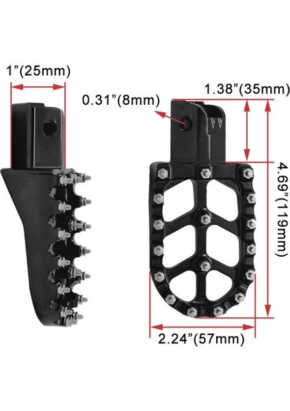 Honda CRF50 XR70 CRF110 Moto Modifiye Aksesuarlar Için Motosiklet Ayağı Pedalı Ayak Döşeme (Yurt Dışından) fiyatları