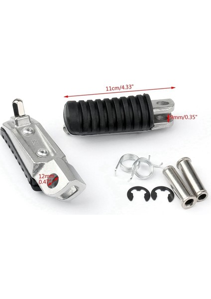 Motosiklet Ön Ayak Döşeme Ayağı Pegs Kawasaki Ninja 250 400 650 1000 Versys Z1000SX Z750 ER6F ZX6R ZX12R (Yurt Dışından) fiyatları