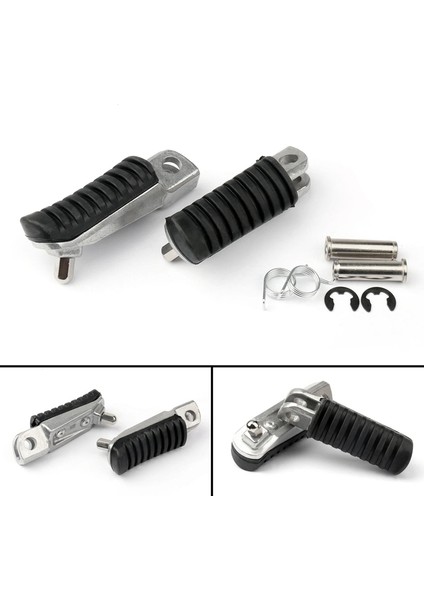Motosiklet Ön Ayak Döşeme Ayağı Pegs Kawasaki Ninja 250 400 650 1000 Versys Z1000SX Z750 ER6F ZX6R ZX12R (Yurt Dışından) indirimleri