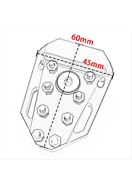 Kawasaki KLR650 Klr 650 2008-2018 Için Motosiklet Fren Kolu Peg Pedal Ayak Ayak Tip Uzatma Pedi (Yurt Dışından) fırsatları