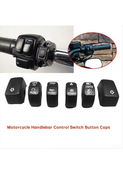 6pcs/set Motosiklet Gidonu Kontrol Anahtarı Kapak Kapakları Harley Softail Sportster 883 1200 Dyna Cvo Softail (Yurt Dışından) fiyatları