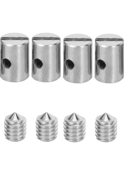 8pcs Metal Lehimsiz Kablo Nipelleri 5mm Gaz Kelebeği Motosiklet Scooter Dörtlü Biçme Biçme Araba Stil Aracı (Yurt Dışından)