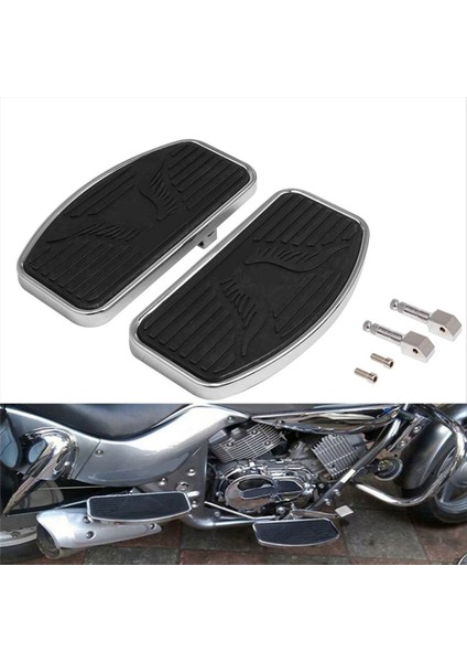 Motosiklet Evrensel Arka Yolcular Honda Vtx Yamaha Drag Yıldızı Suzuki Kawasaki Dinlenme Ayak Destekleri (Yurt Dışından) indirimleri