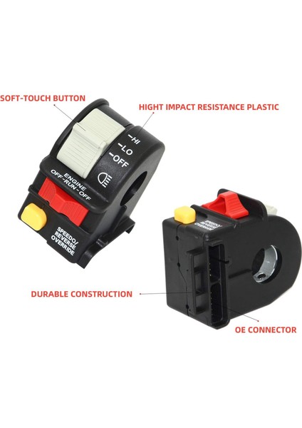 Atv Handbar Uzak ve Yakın Işık Öldürme Durdurma Anahtarı Polaris Sportsman Magnum 01-05 Motosiklet Switch 4010560 4010591 (Yurt Dışından) fırsatları