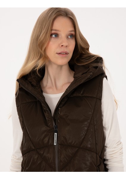 Kadın Kahverengi Regular Fit Yelek 50308945-VR029 fiyatları