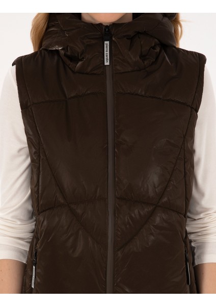 Kadın Kahverengi Regular Fit Yelek 50308945-VR029