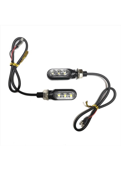 2pcs Motosiklet Turn Sinyalleri 3le Motot Motosikler Gösterleri Için Motorbik Stooter Için Amber Lamp Gilebar Işık (Yurt Dışından) fiyatları
