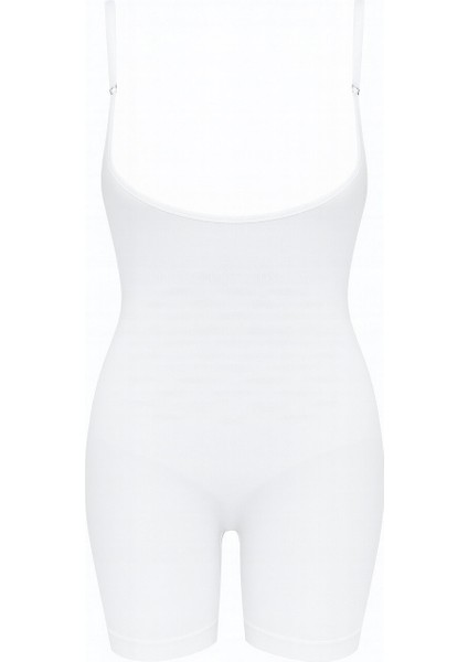 Dikişsiz Uzun Paçalı Vücut Korse Beyaz fiyatları